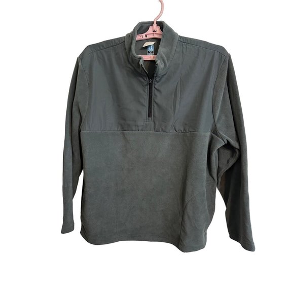 PGA Other - PGA Tour Grey Fleece Golf Moisture Absorbing Jacket Men's XL Solid 1/4 Zip NWT